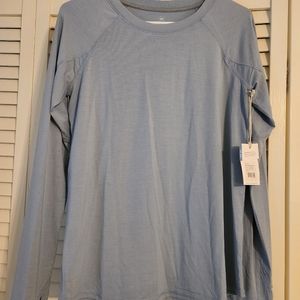 Freefly Bamboo UPF 50 sun shirt - Blue Medium